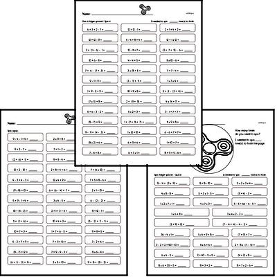 Number Sense - Order of Operations and Use of Parentheses Workbook (all teacher worksheets - large PDF)