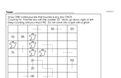 Fourth Grade Number Sense Worksheets - Order of Operations and Use of Parentheses Worksheet #3