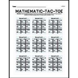 Fourth Grade Number Sense Worksheets - Solving Basic Algebraic Equations Worksheet #12