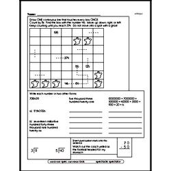 Fourth Grade Number Sense Worksheets - Solving Basic Algebraic Equations Worksheet #10