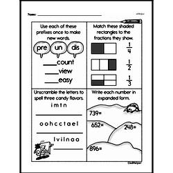 Fourth Grade Number Sense Worksheets - Three-Digit Numbers Worksheet #13