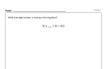 Number Sense - Three-Digit Numbers Workbook (all teacher worksheets - large PDF)