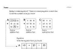 Fourth Grade Number Sense Worksheets - Three-Digit Numbers Worksheet #4