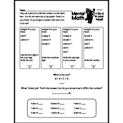 Fourth Grade Number Sense Worksheets - Two-Digit Numbers Worksheet #1
