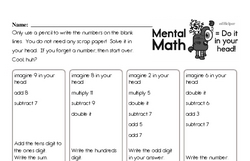 Fourth Grade Number Sense Worksheets - Two-Digit Numbers Worksheet #1