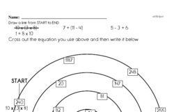 Order of operations Math Problem Puzzle (Easier)