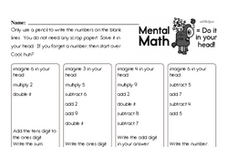 Fourth Grade Number Sense Worksheets Worksheet #11