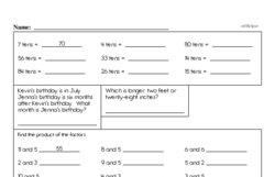 Fourth Grade Number Sense Worksheets Worksheet #42