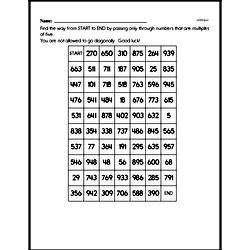 Fourth Grade Number Sense Worksheets Worksheet #63