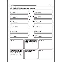 Patterns - Number Patterns Mixed Math PDF Workbook for Fourth Graders