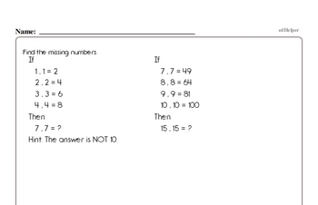 More Difficult Pattern and Number Sequence Challenge Workbook