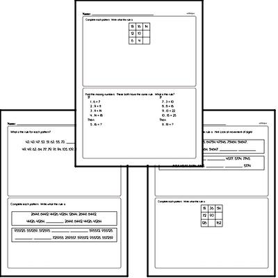 Pattern Math Problems Book