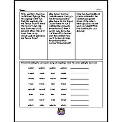 Fourth Grade Subtraction Worksheets - Subtraction with Decimal Numbers Worksheet #2