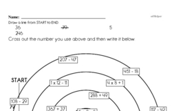Fourth Grade Subtraction Worksheets - Three-Digit Subtraction Worksheet #1