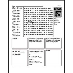 fourth grade subtraction worksheets two digit
