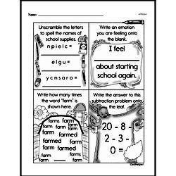 Fourth Grade Subtraction Worksheets - Two-Digit Subtraction Worksheet #22