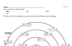 Fourth Grade Subtraction Worksheets - Two-Digit Subtraction Worksheet #1