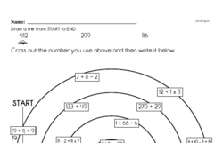 Free 4.NBT.B.4 Common Core PDF Math Worksheets Worksheet #50