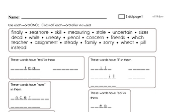 Fourth Grade Back to School Activity Book #1