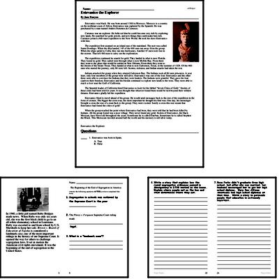 Fourth Grade Black History Reading and Writing Workbook