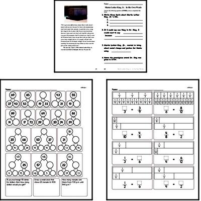 Fourth Grade Martin Luther King, Jr. Activity Book