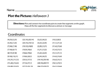 Halloween Graph the Picture Workbook (book 2)