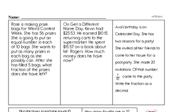 July Fun Packets - Small 5-7 Page Worksheets<BR>Use for homework, in the classroom, or for fast finishers.