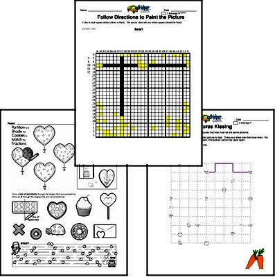 Fourth Grade Valentine's Day Math Challenge Workbook