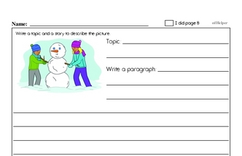 Fourth Grade Winter Activity Book for December