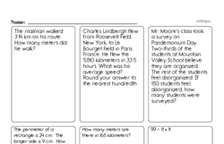Fifth Grade Addition Worksheets - Addition with Decimal Numbers Worksheet #6