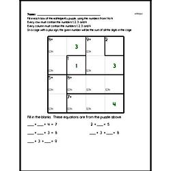 Addition Math Logic Puzzle