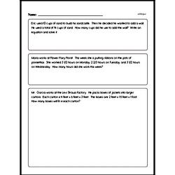 Fifth Grade Division Worksheets - Division with Multi-Digit Dividends Worksheet #2
