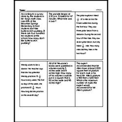 Fifth Grade Division Worksheets - Division with Multi ...