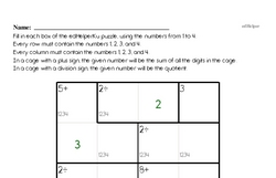 Division Math Logic Puzzle