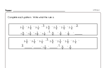 Pattern and Number Sequence Enrichment PDF Pages