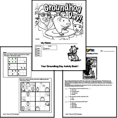 Fifth Grade Groundhog Day Worksheets Activity Book