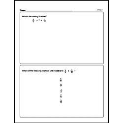 Fractions - Addition and Subtraction of Mixed Numbers Workbook (all teacher worksheets - large PDF)