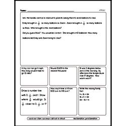 Fractions - Division with Unit Fractions Workbook (all teacher worksheets - large PDF)