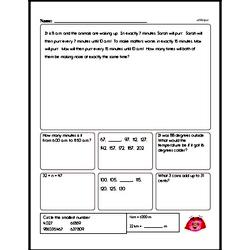 Free 5.NF.A.1 Common Core PDF Math Worksheets Worksheet #1