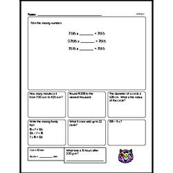Fifth Grade Fractions Worksheets - Fractions and Equivalence Worksheet #1