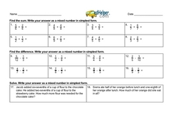 Multiply and Divide Fractions (easier)