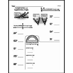 Fifth Grade Geometry Worksheets - Lines and Angles Worksheet #4