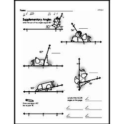 Fifth Grade Geometry Worksheets - Lines and Angles Worksheet #9