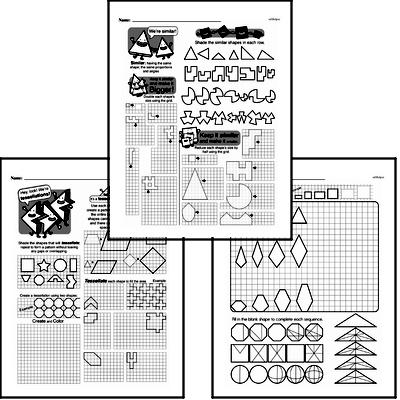 Geometry - Scaling Shapes Workbook (all teacher worksheets - large PDF)