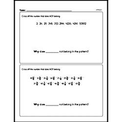 Fifth Grade Math Challenges Worksheets - Puzzles and Brain Teasers Worksheet #2