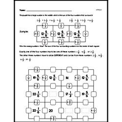 Fifth Grade Math Challenges Worksheets - Puzzles and Brain Teasers Worksheet #10