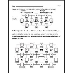 Fifth Grade Math Challenges Worksheets - Puzzles and Brain Teasers Worksheet #12
