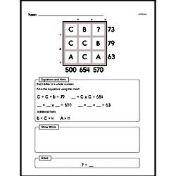 Fifth Grade Math Challenges Worksheets - Puzzles and Brain Teasers Worksheet #13