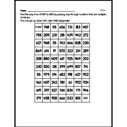 Fifth Grade Math Challenges Worksheets - Puzzles and Brain Teasers Worksheet #14