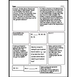 Fifth Grade Math Word Problems Worksheets - Fraction Word Problems Worksheet #1